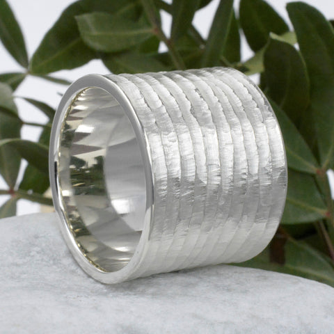 breiter bandring ring silber 20 mm 