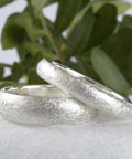 Partnerringe Silber eismatt 4 und 6 mm breit