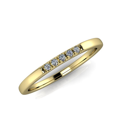 Ring aus 8/14/18kt Gelbgold mit Diamant 0,01 CT