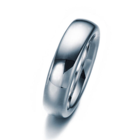 Bandring oval aus Silber 6 mm