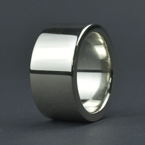 Bandring aus 925er Sterling Silber 12 mm Breit, 2,6 mm Stärke in glanz