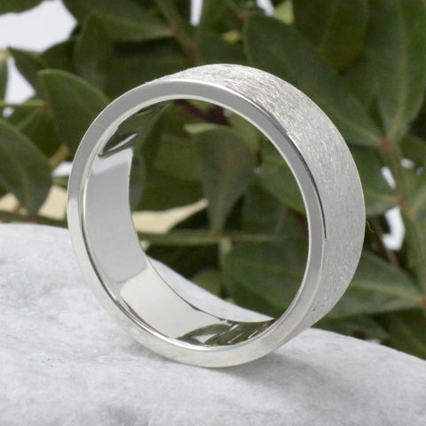 breiter bandring silber ring breit
