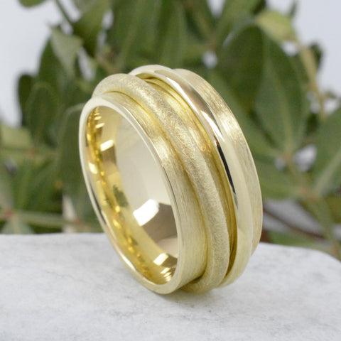 spinner ring drehring gold goldreif