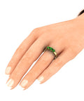 ring turmalin grün goldring