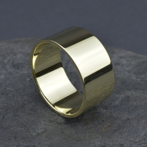 Breiter Ring Gold von 6 bis 10 mm glanz