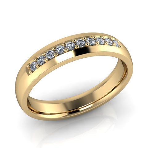 Goldring mit Diamanten 0,015CT