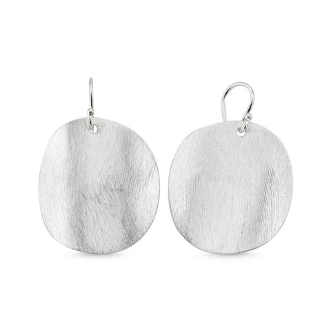 Ohrhänger 925 Silber - gebürstet