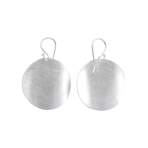 Ohrhänger 925 Silber Ohrringe - gebürstet