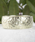 Ring Silber 8 mm Hammerschlag grob