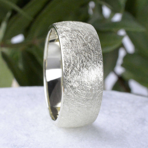 Ring Silber 8 mm briet