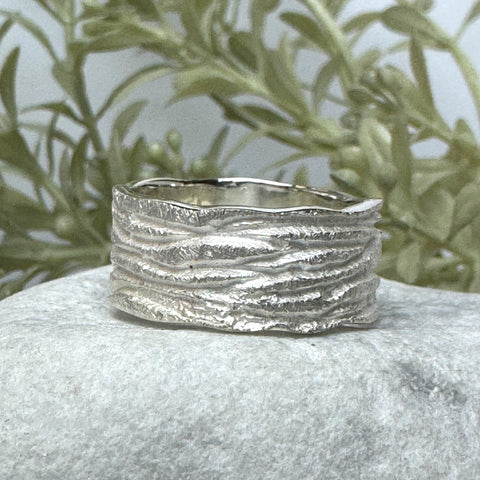 Silberring Damenring Muster 