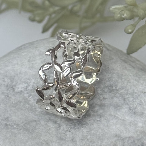 Silberring Damenring  glanz