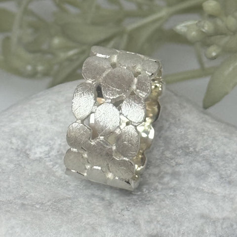 Silber Ring - gebürstet