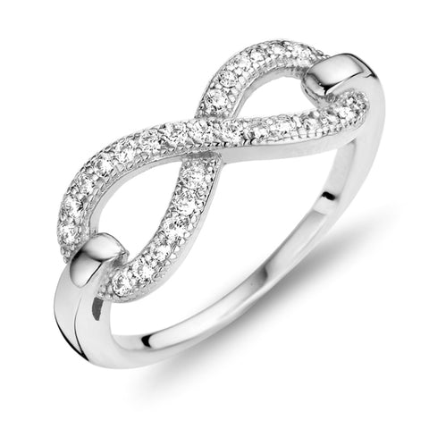 Ring Infinity mit 27 Zirkonia Silber